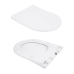 Qtap Swan Унітаз-моноблок підлоговий Ultra Quiet 680×360×813 мм, White, із сидінням Slim Duroplast/Soft-close