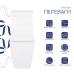 Унітаз підлоговий Crow Rimless 640×360×835 мм, White, із сидінням Slim Duroplast/Soft-close/Quick Release QT05