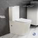 Унітаз підлоговий Crow Rimless 640×360×835 мм, White, із сидінням Slim Duroplast/Soft-close/Quick Release QT05