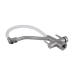 Lidz Aria 020F3 Змішувач для кухні Nickel/White (k35) з гнучким виливом і під“єднанням для питної води