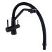 Lidz Aria 020F3 Змішувач для кухні Matt Black (k35) з гнучким виливом і під“єднанням для питної води