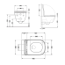 Qtap Crow Унітаз підвісний Ultra Quiet 490×360×290 мм, White, із сидінням Slim Duroplast/Soft-close/Quick R