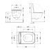 Qtap Gemini Унітаз підвісний Ultra Quiet 530×365×373 мм, Matt Black, із сидінням Slim Duroplast/Soft-close/