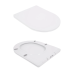 Qtap Jay Унітаз підвісний Rimless 520×360×320 мм, White, із сидінням Slim Duroplast/Soft-close/Quick Releas