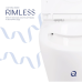 Унітаз підвісний Robin Rimless 490x370x360 мм, White, із сидінням Slim Durop/Soft-close/Quick Release Qtap