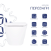 Унітаз підвісний Robin Rimless 490x370x360 мм, White, із сидінням Slim Durop/Soft-close/Quick Release Qtap
