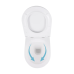 Унітаз підвісний Robin Rimless 490x370x360 мм, White, із сидінням Slim Durop/Soft-close/Quick Release Qtap