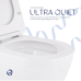 Унітаз підвісний Robin Ultra Quiet 490x365x325 мм, White, із сидінням Slim Duropla/ Soft-close/Quick Release Qtap