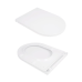 Qtap Robin Унітаз підвісний Rimless 575×360×360 мм, White, із сидінням Slim Duroplast/Soft-close/Quick Rele