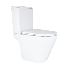 Dove Унітаз підлоговий Rimless 605×370×800 мм, White, із сидінням Slim Duroplast/Soft-close/Quick Release QT