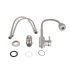 Lidz Aria 015F41 Змішувач для кухні Nickel (k35) з гнучким виливом LDARI015F41NKS45306
