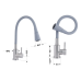 Lidz Aria 015F31 Змішувач для кухні Nickel/Grey (k35) з гнучким виливом LDARI015F31GNK31871