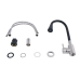 Lidz Aria 015F31 Змішувач для кухні Nickel/Black (k35) з гнучким виливом LDARI015F31BNK31872