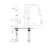 Qtap Baruska Змішувач для кухні Matt Black (k35) з висувним виливом QTBAR9137103UB