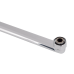Qtap Jay Змішувач для ванни Chrome/White (k35) з довгим поворотним виливом і душовим гарнітуром QTJAY2601CRW