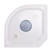 Lidz Tani Душовий бокс SB90x90.SAT.LOW.FR, низький, скло Frost 4 мм + стінки WHI