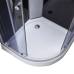 Lidz Tani Душовий бокс SB90x90.SAT.LOW.GR, низький, скло тоноване 4 мм + стінки BLA