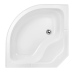 Lidz Tani Душовий бокс SB90x90.SAT.HIGH.FR, високий, скло Frost 4 мм + стінки WHI