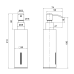 Qtap Liberty Дозатор для рідкого мила Black QTLIBBLM11522