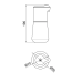 Qtap Pohodli Дозатор для рідкого мила пінний, 4,5V, White автоматичний QT144WH42926