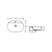 Qtap Scorpio Раковина накладна 500x380x120 мм, White, овальна, без донного клапана QT14116533W