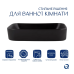 Комплект Qtap Scorpio: Раковина накладна прямокутна 550х390х120 мм Matt Black + Донний клапан PU03
