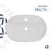 Qtap Scorpio Раковина накладна 600x400x120 мм, White, овальна, без донного клапана QT14118045W