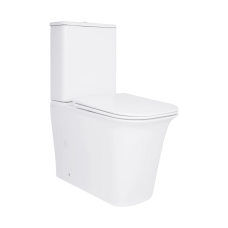 Qtap Nando Унітаз підлоговий Rimless 620×345×800 мм, White, із сидінням Slim Duroplast/Soft-close/Quick Rele