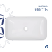Qtap Tern Раковина накладна 610x350x135 мм, White, прямокутна, без донного клапана QT17118140W