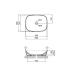 Qtap Cardinal Раковина накладна 500×380×140 мм, White, овальна, без донного клапана QT04116302W