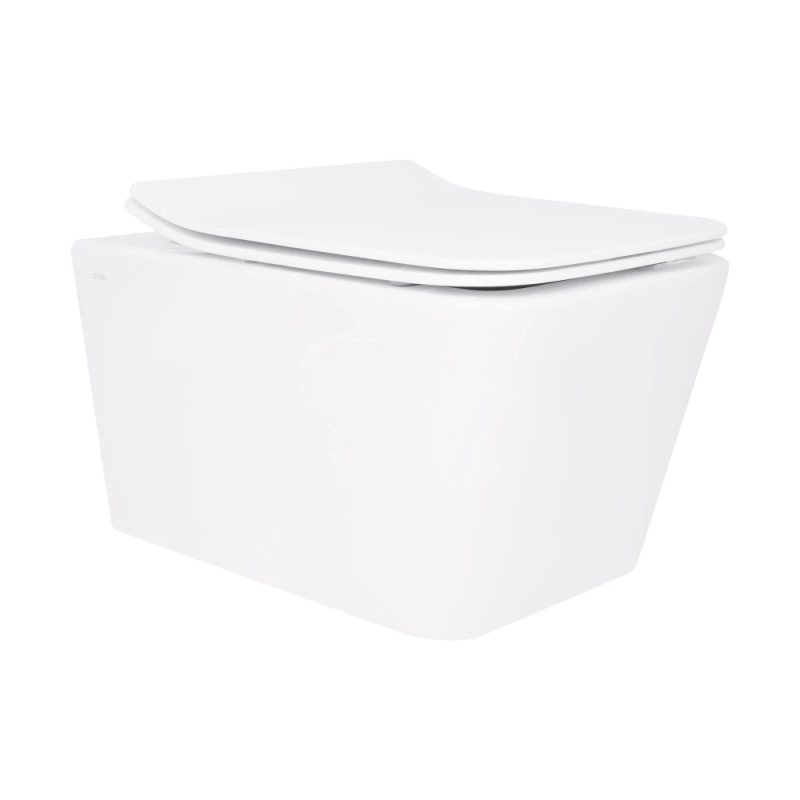 Qtap Crow Унітаз підвісний Rimless 520×360×290 мм, White, із сидінням Slim Duroplast/Soft-close/Quick Relea