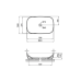 Qtap Cardinal Раковина накладна 600x380x140 мм, White, овальна, без донного клапана QT04116257W