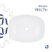 Qtap Cardinal Раковина накладна 600x380x140 мм, White, овальна, без донного клапана QT04116257W
