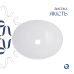Qtap Dove Раковина накладна 415x340x140 мм, White, овальна, без донного клапана QT06116062AW
