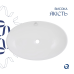 Qtap Dove Раковина накладна 635x420x150 мм, White, овальна, без донного клапана QT06118168W