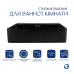 Qtap Nando Раковина підвісна LT 500x420x130 мм, Matt Black, прямокутна, без донного клапана QT12116146AMB
