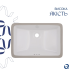 Qtap Stork Раковина врізна 535x365x190 мм, White, прямокутна, без донного клапана QT1511H0422DW