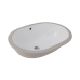 Комплект Qtap Stork: Раковина врізна овальна 570x390x210 мм White + Донний клапан PU02O