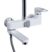 Qtap Jay Душова система універсальна Chrome/White (k35) на три споживачі (з виливом) QTJAY111CRW45555