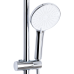 Qtap Jay Душова система універсальна Chrome/White (k35) на три споживачі (з виливом) QTJAY111CRW45555