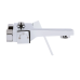 Qtap Gemini Душова система універсальна Chrome/White (k35) на три споживачі (з виливом) QTGEM111CRW45687