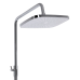 Qtap Gemini Душова система універсальна Chrome/White (k35) на три споживачі (з виливом) QTGEM111CRW45687