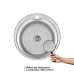 Мийка врізна для кухні 510-D, Micro Decor 0,8 мм BRIN510MDEC08 Brinex