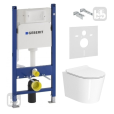 JESS Rimless унітаз підвісний, сидіння Slim slow-closing, 458.126.00.1 Geberit Duofix інсталяція для унітазу,