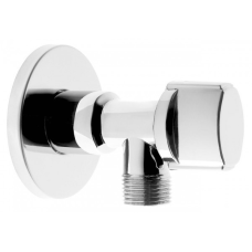 Кутовий кран із металевою ручкою 1/2x1/2 Ferro