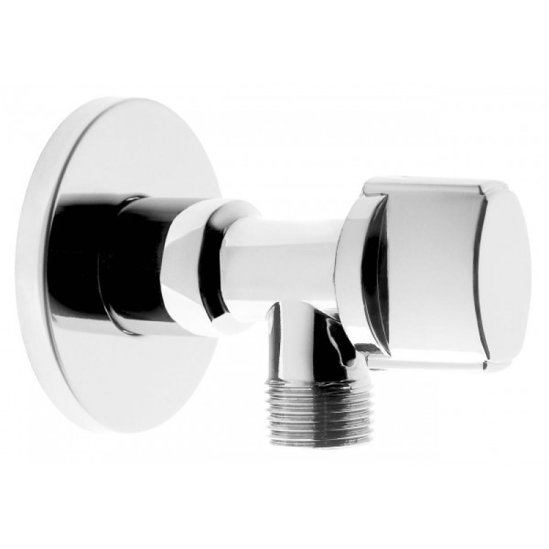 Кутовий кран із металевою ручкою 1/2x1/2 Ferro