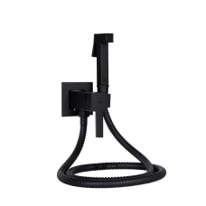 Qtap Inspai-Varius Набір для гігієнічного душу Matt Black (k35), прямокутний QT259710842859NB