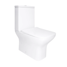 Qtap Aries Унітаз підлоговий Rimless 620×360×800 мм, White, із сидінням Slim Duroplast/Soft-close/Quick Rele