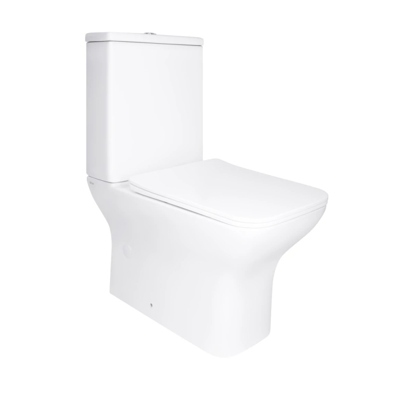 Qtap Aries Унітаз підлоговий Rimless 620×360×800 мм, White, із сидінням Slim Duroplast/Soft-close/Quick Rele