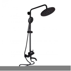 Lidz Aria 1031 Душова система для кабіни Black (k35) на три споживачі (з виливом) LDARI1031BLA43370